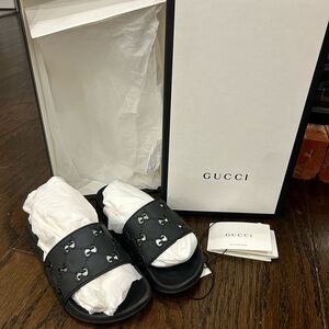 EUC authentic Gucci slides size 8